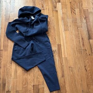 Navy Blue knit Hooded Lounge Set - brand new Banana Republic!